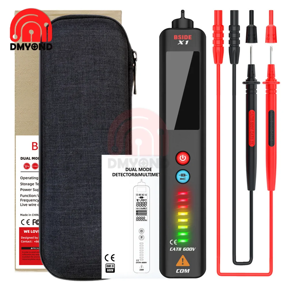 4 in 1 Digital Multimeter Pen Type Meter DC AC Voltmeter Auto Range Voltage Resistance Continuity NCV Hz Non Contact Tester Tool
4 in 1 Digital Multimeter Pen Type Meter DC AC Voltmeter Auto Range Voltage Resistance Continuity NCV Hz Non Contact Tester Tool