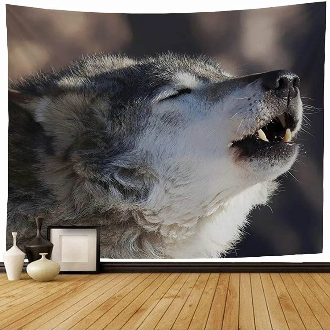 Starophi Tapestry Wall Hanging Head Old Howling Wolf Male Forest Dangerous Animals Wildlife Nature Dog Beast Canids Canine
Starophi Tapestry Wall Hanging Head Old Howling Wolf Male Forest Dangerous Animals Wildlife Nature Dog Beast Canids Canine