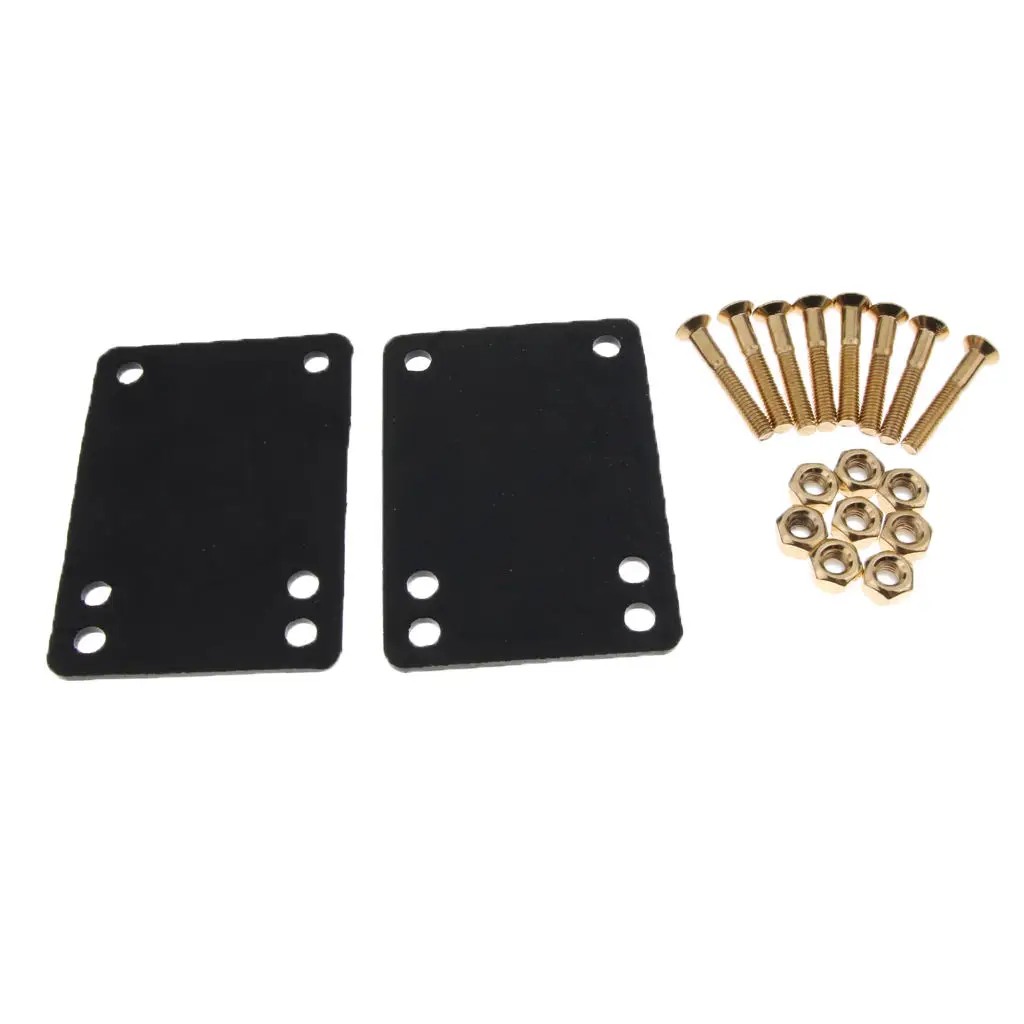 2 Pieces 3mm Riser Pads with 8 Pieces 29mm Nuts Assembly Set for Skateboard Longboard
2 Pieces 3mm Riser Pads with 8 Pieces 29mm Nuts Assembly Set for Skateboard Longboard