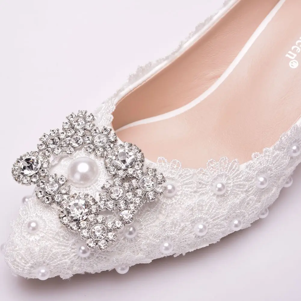 Plus Size 35-43 2020 Women's Shoes High Heels Sexy Pointed Handmade White Lace Wedding Shoes Bride Women Shoes High Heel
Plus Size 35-43 2020 Women's Shoes High Heels Sexy Pointed Handmade White Lace Wedding Shoes Bride Women Shoes High Heel