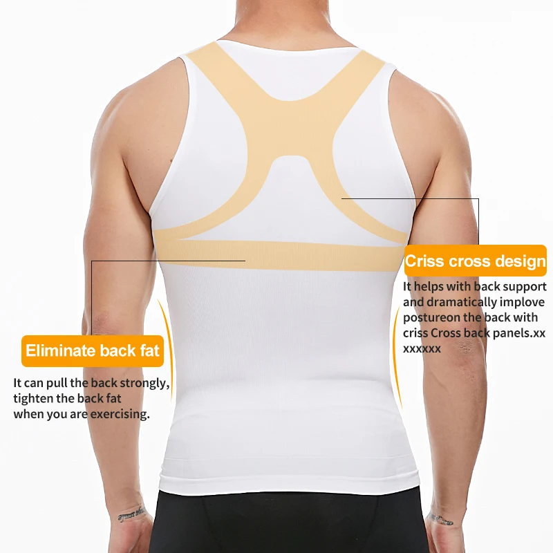 Mens Compression Shirt Slimming Body Shaper Waist Trainer Vest Workout Tank Tops Abs Abdomen Undershirts Tummy Control Shapewear 
Mens Compression Shirt Slimming Body Shaper Waist Trainer Vest Workout Tank Tops Abs Abdomen Undershirts Tummy Control Shapewear