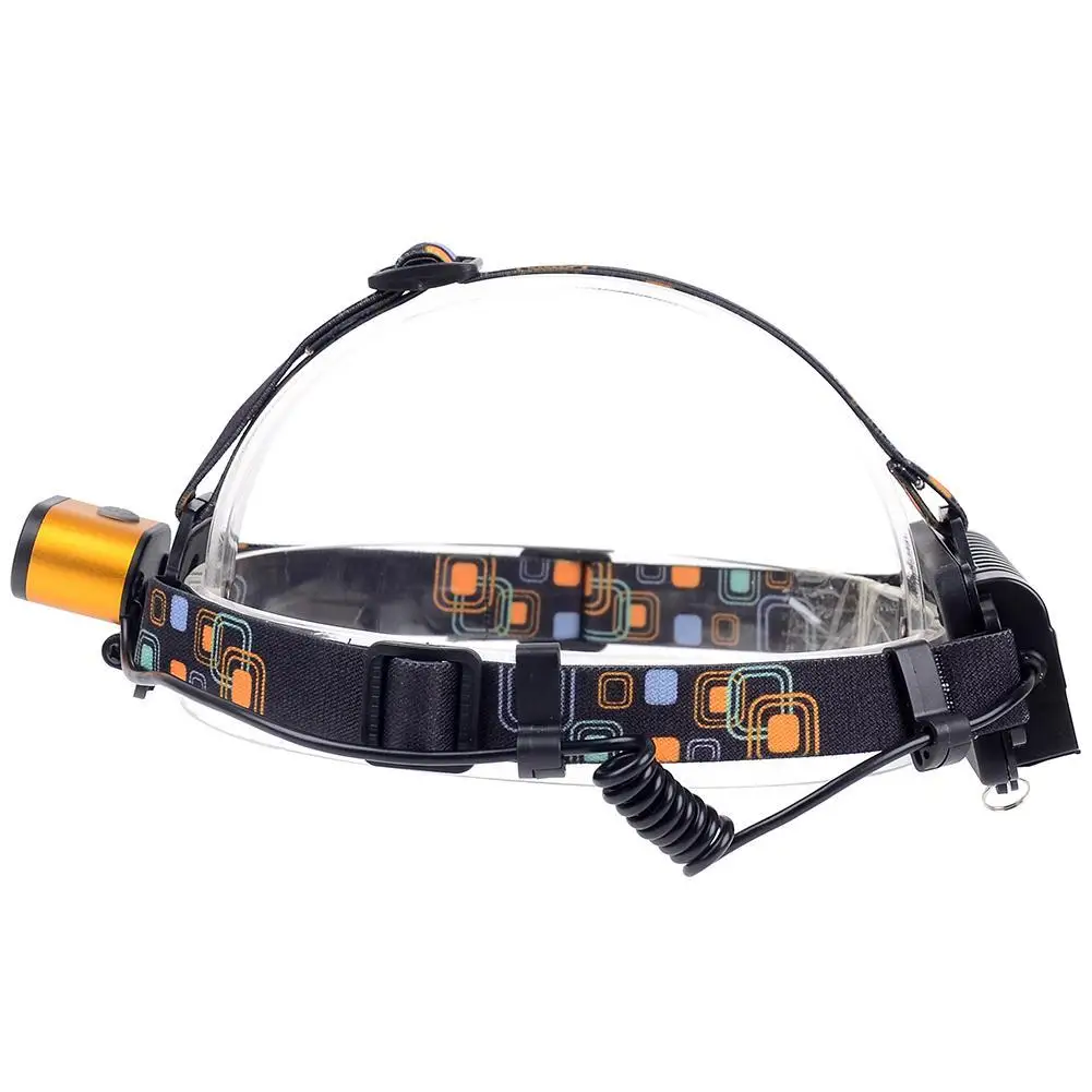 2X LED 8000 Lumens USB Headlight 3 Modes 2X18650 Battery Flashlight Headlight Flashlight LED Headlamp
