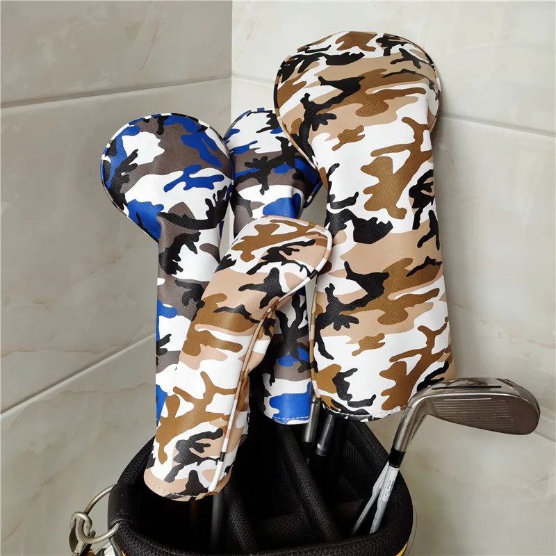 New Camouflage Golf Driver Headcover Fairway Woods Hybrid UT PU Leather Dustproof Head Covers 3 Colors Free Shipping
New Camouflage Golf Driver Headcover Fairway Woods Hybrid UT PU Leather Dustproof Head Covers 3 Colors Free Shipping