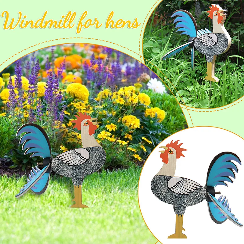 Rooster Windmill Garden Courtyard Farm Decor Yard Statue Vivid Sculpture Outdoor Decoration Father's Day Gift MYDING
Rooster Windmill Garden Courtyard Farm Decor Yard Statue Vivid Sculpture Outdoor Decoration Father's Day Gift MYDING