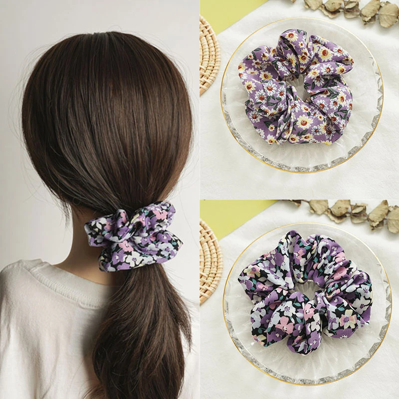 Женская резинка для волос, эластичная лента для волос с принтом 
Женская резинка для волос, эластичная лента для волос с принтом