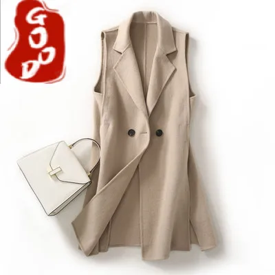 AYUNSUE Women's Vest 100% Wool Coat Women Autumn Sleeveless Jacket Korean Coats and Jackets Women Vests Fashion Manteau Femme
AYUNSUE Women's Vest 100% Wool Coat Women Autumn Sleeveless Jacket Korean Coats and Jackets Women Vests Fashion Manteau Femme