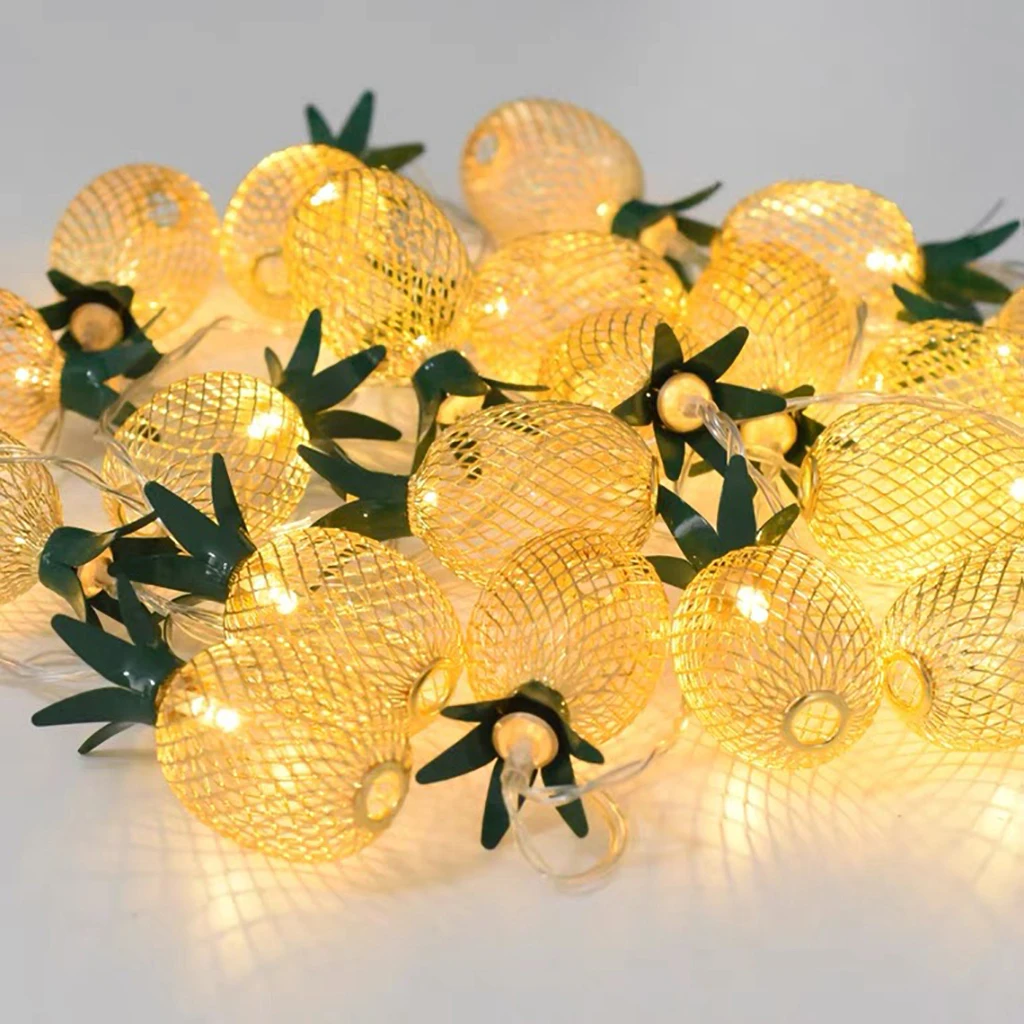 10 Leds 20 Leds String Lamp Vintage Iron Pineapple Night Lights 1.5M 3M EU 220V / Battery Powered Lantern Romantic Wedding Decor
10 Leds 20 Leds String Lamp Vintage Iron Pineapple Night Lights 1.5M 3M EU 220V / Battery Powered Lantern Romantic Wedding Decor