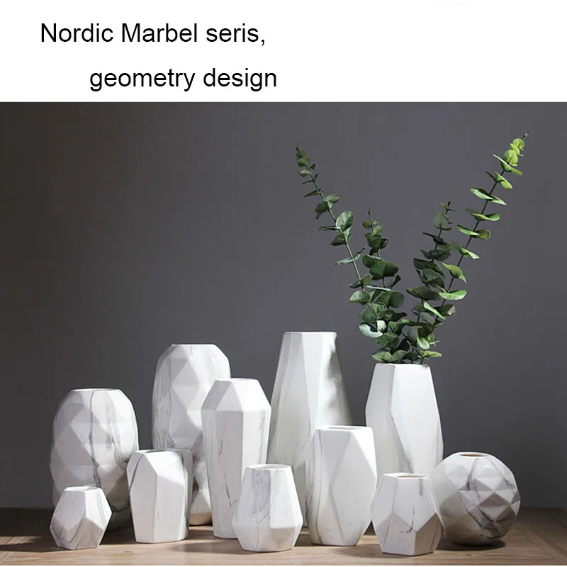 Nordic Ceramic vases marble design warm vase geometry shape morden home decoration birthday gift for wife husband
Nordic Ceramic vases marble design warm vase geometry shape morden home decoration birthday gift for wife husband