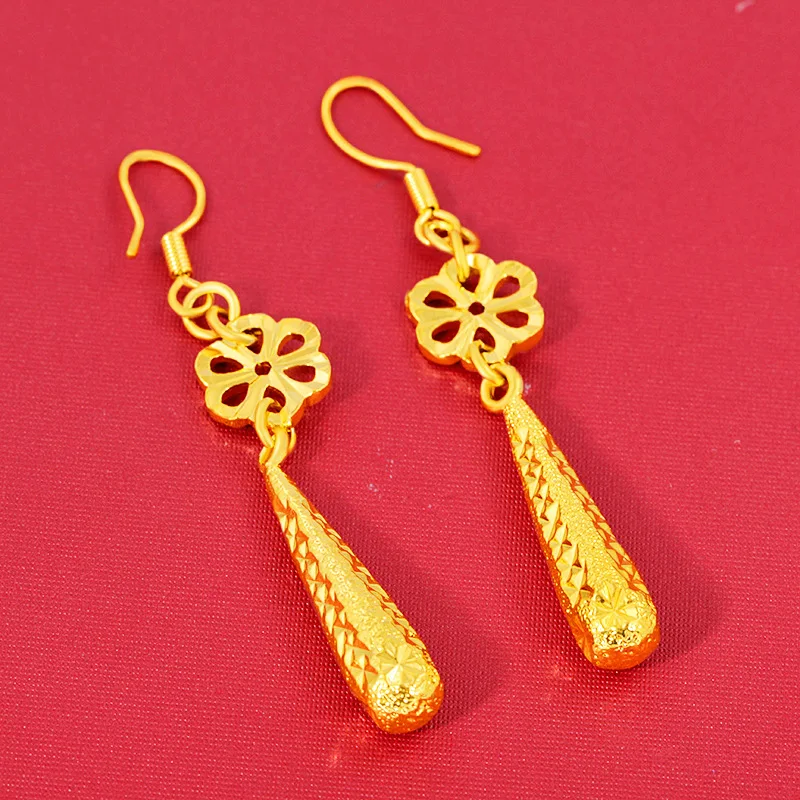 18K Yellow Gold Earring Charms Long Tassel Drop Earrings Luxury Jewelry Gifts for Women Wedding Party Jewelry Gifts Wholesale
18K Yellow Gold Earring Charms Long Tassel Drop Earrings Luxury Jewelry Gifts for Women Wedding Party Jewelry Gifts Wholesale