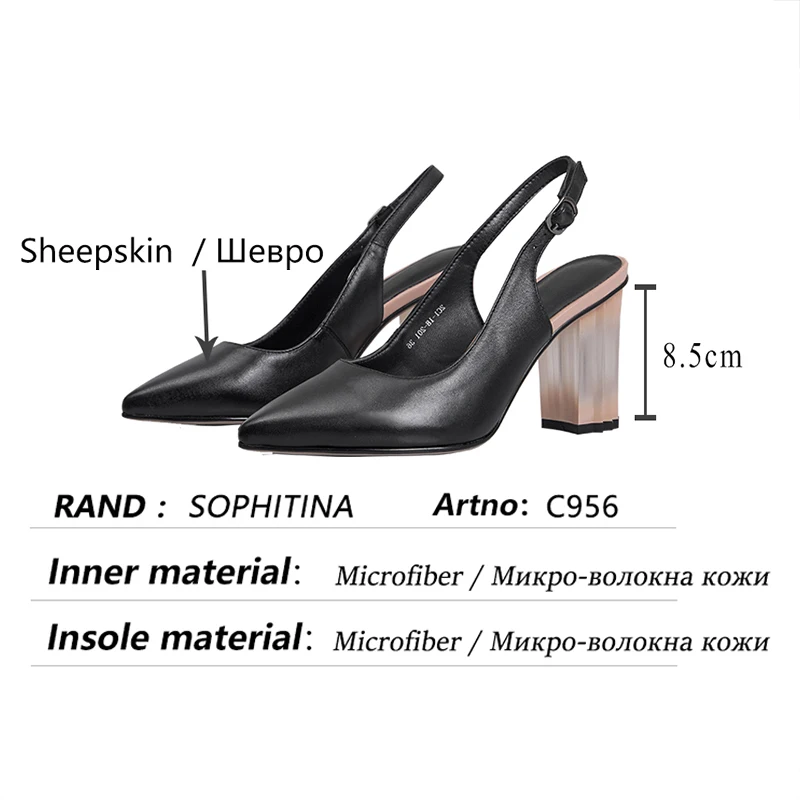 SOPHITINA Women Pumps Fashion Sheepskin Leather Buckle Strap Shoes Pointed Toe Transparent Heels Design Casual Lady Shoes C956
SOPHITINA Women Pumps Fashion Sheepskin Leather Buckle Strap Shoes Pointed Toe Transparent Heels Design Casual Lady Shoes C956