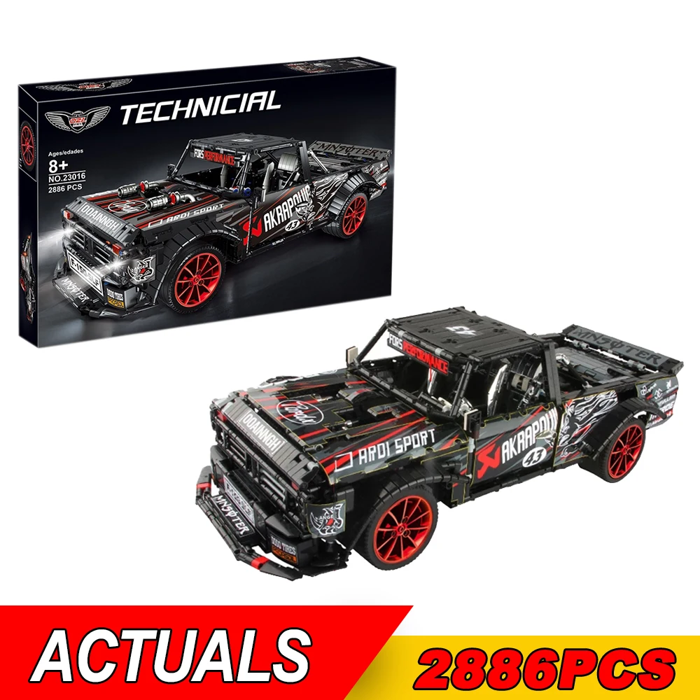 IN STOCK 2886Pcs F-150 Ford Mustang Hoonicorn Racing Car Model Building Block MOC-22970 Bricks Educational Toys Kids Gifts 34316
IN STOCK 2886Pcs F-150 Ford Mustang Hoonicorn Racing Car Model Building Block MOC-22970 Bricks Educational Toys Kids Gifts 34316