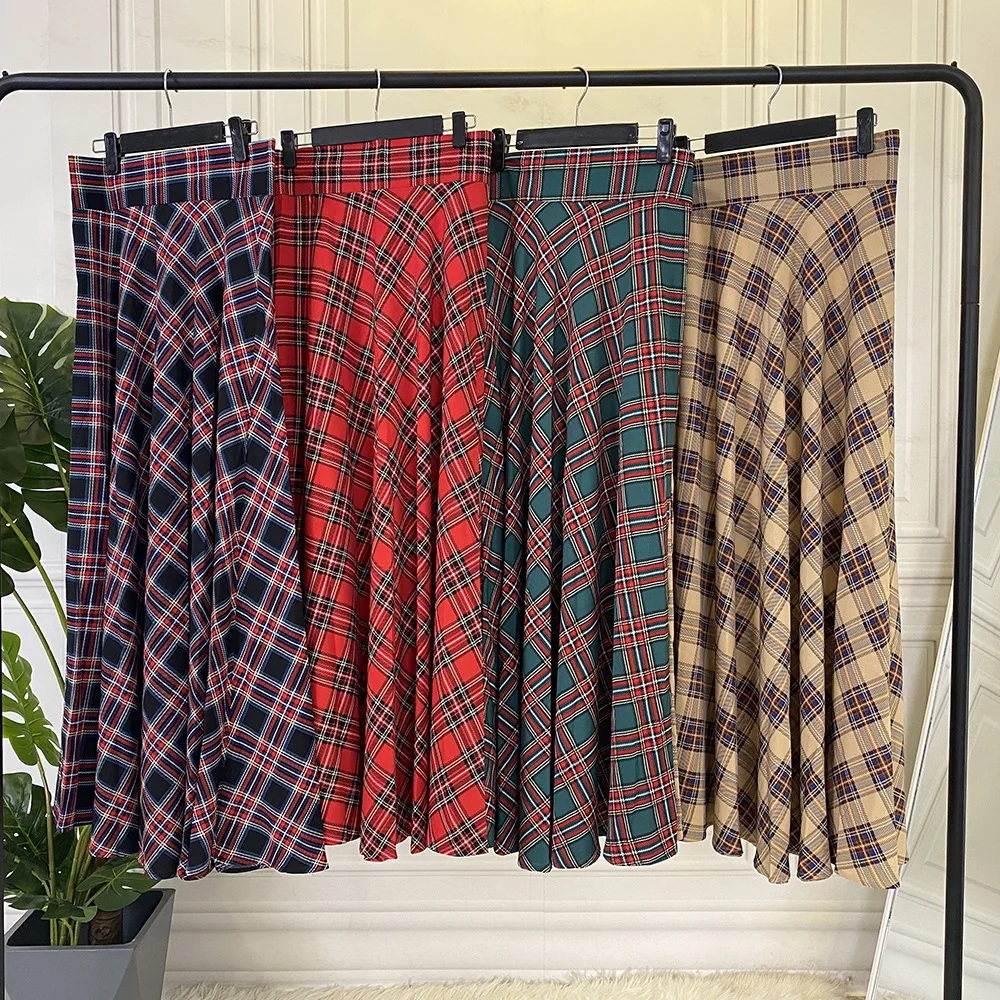 England Plaid Women Long Skirt Women Dubai Muslim Elegant High Waist A-line Skirts Laides Arab Solid Islamic Clothing Plus Size
England Plaid Women Long Skirt Women Dubai Muslim Elegant High Waist A-line Skirts Laides Arab Solid Islamic Clothing Plus Size