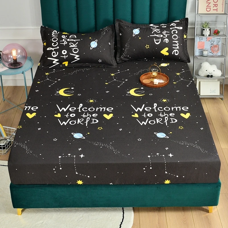 1pc 100%polyester printing fitted sheet Mattress set with four corners and elastic band bed sheet pillowcases need order
1pc 100%polyester printing fitted sheet Mattress set with four corners and elastic band bed sheet pillowcases need order