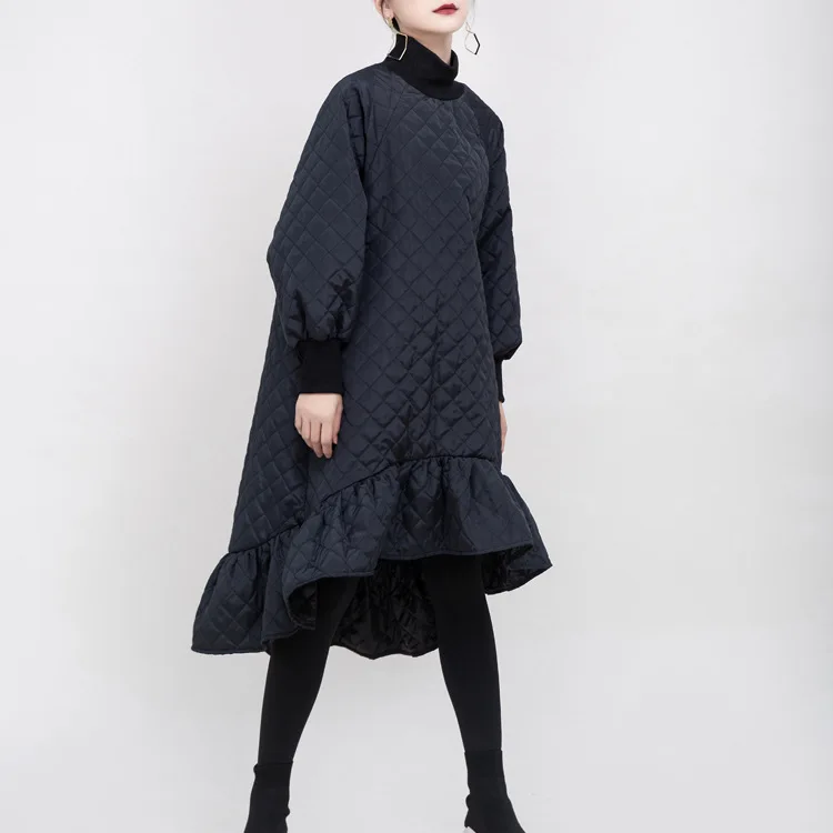 Punk Street Dress 2020 Autumn And Winter New European And American Loose Ruffled Fishtail Skirt Plus Cotton Long Dress
Punk Street Dress 2020 Autumn And Winter New European And American Loose Ruffled Fishtail Skirt Plus Cotton Long Dress