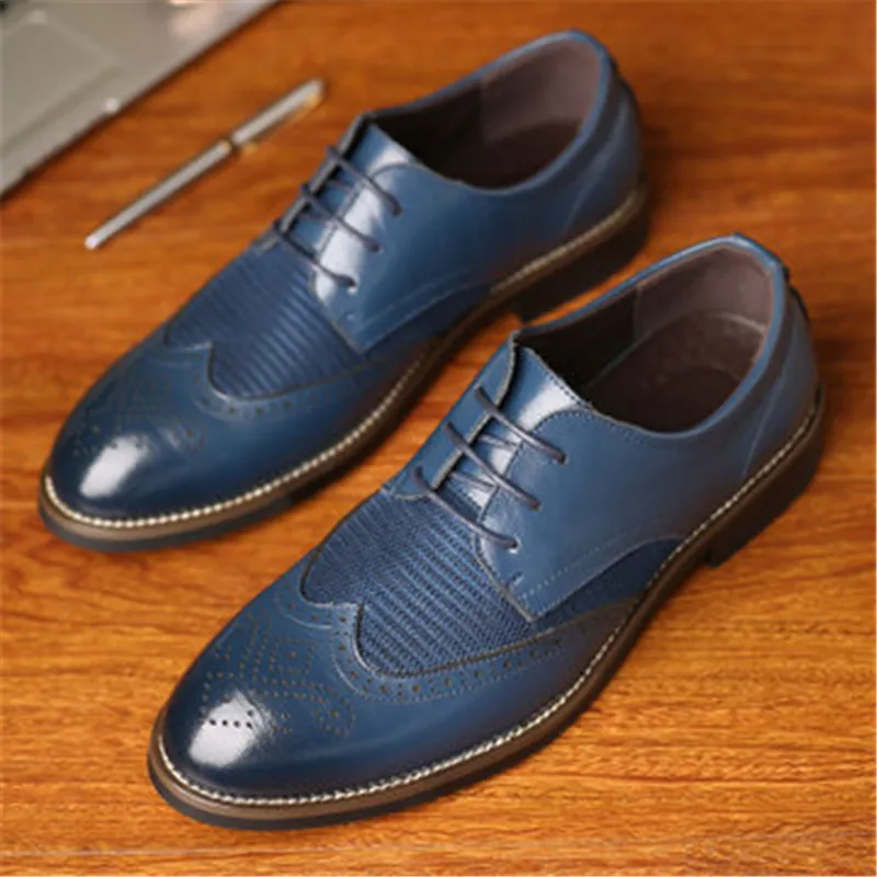 Big Size 37-48 Genuine Leather Mesh Men's Lace-Up Oxford Shoes British Style Retro Carved Bullock Formal Male Dress Shoes
Big Size 37-48 Genuine Leather Mesh Men's Lace-Up Oxford Shoes British Style Retro Carved Bullock Formal Male Dress Shoes