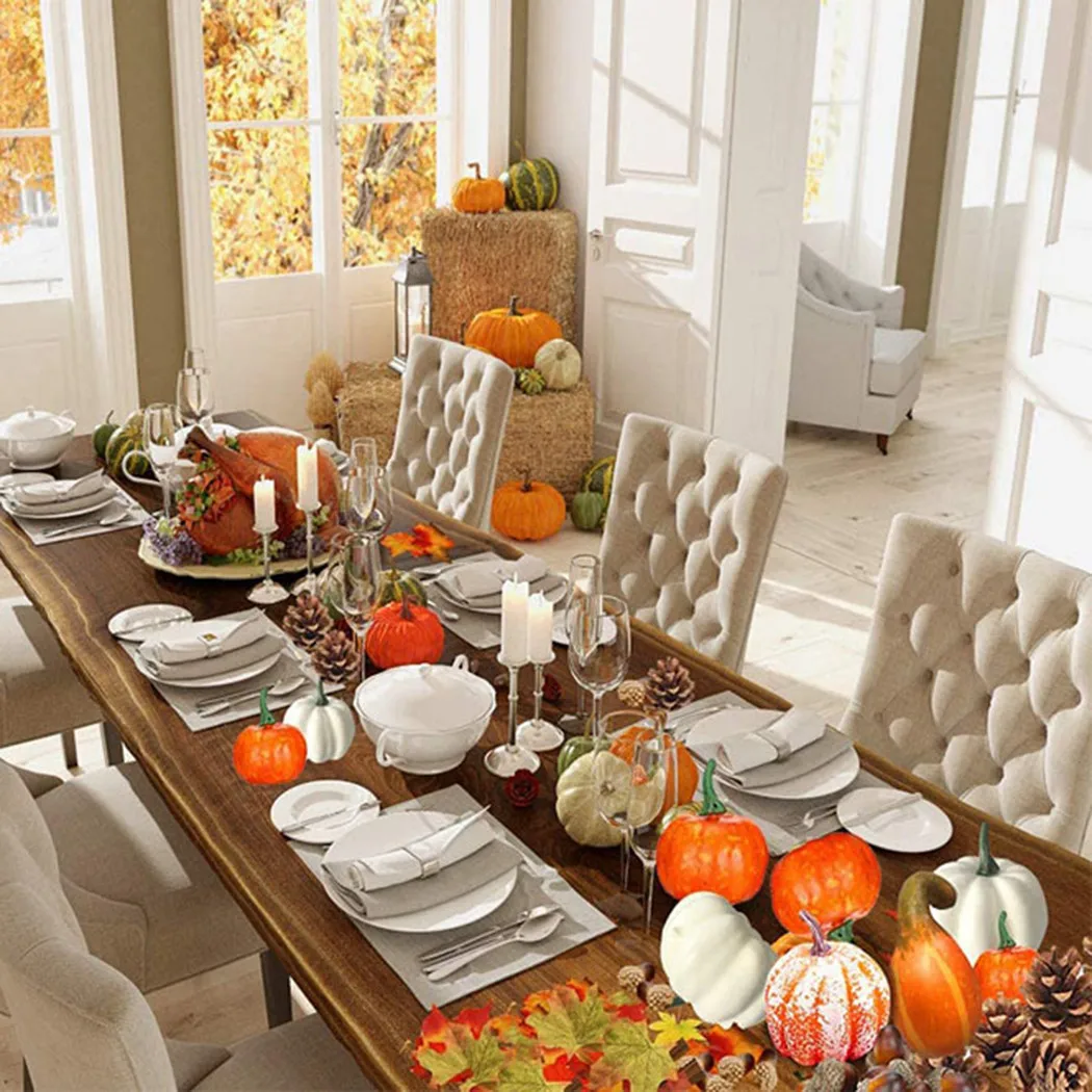 50Pcs Fall Harvest Decor Props Mini Artificial Pumpkin Fake Simulation Vegetabl Happy Halloween Decoration DIY Crafts
50Pcs Fall Harvest Decor Props Mini Artificial Pumpkin Fake Simulation Vegetabl Happy Halloween Decoration DIY Crafts