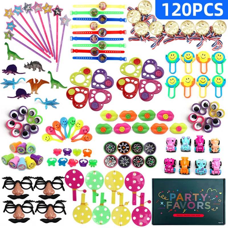 120PCS Toys for Kids Party Favors Supplies Girl Boy Birthday Gift Bags Pinata Fillers Children Carnival Prizes School Reward
120PCS Toys for Kids Party Favors Supplies Girl Boy Birthday Gift Bags Pinata Fillers Children Carnival Prizes School Reward