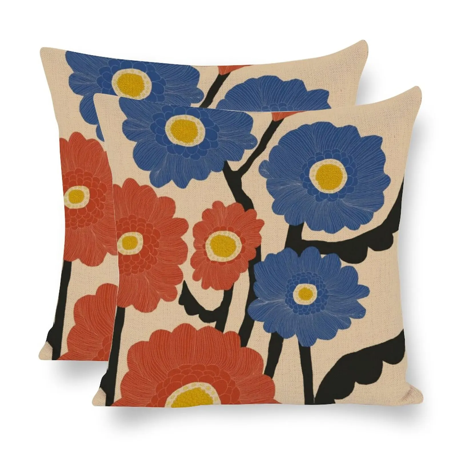 Linen Pillowcover Vintage Flower Market Decor Home Nordic Modern Boho Cushioin Car Square 18'×18' Home Decor
Linen Pillowcover Vintage Flower Market Decor Home Nordic Modern Boho Cushioin Car Square 18'×18' Home Decor