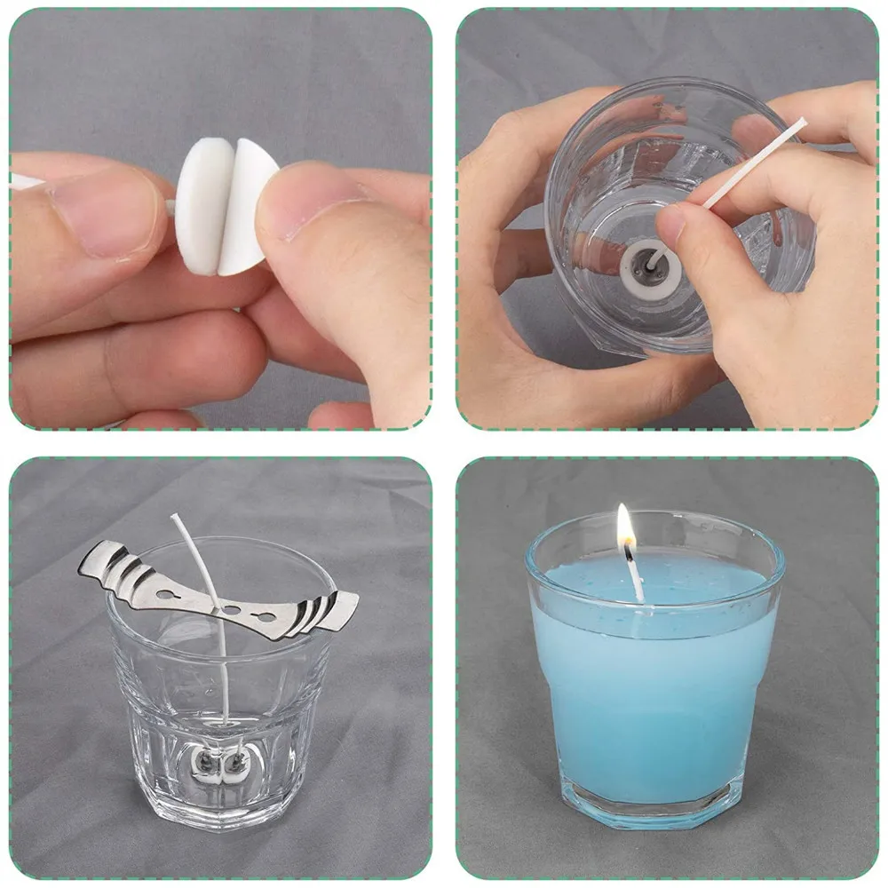 202 Pieces Cotton Candle Wicks With Candle Wick Stickers And Centering Device For Diy Candles Craft Candle Making Kit
202 Pieces Cotton Candle Wicks With Candle Wick Stickers And Centering Device For Diy Candles Craft Candle Making Kit