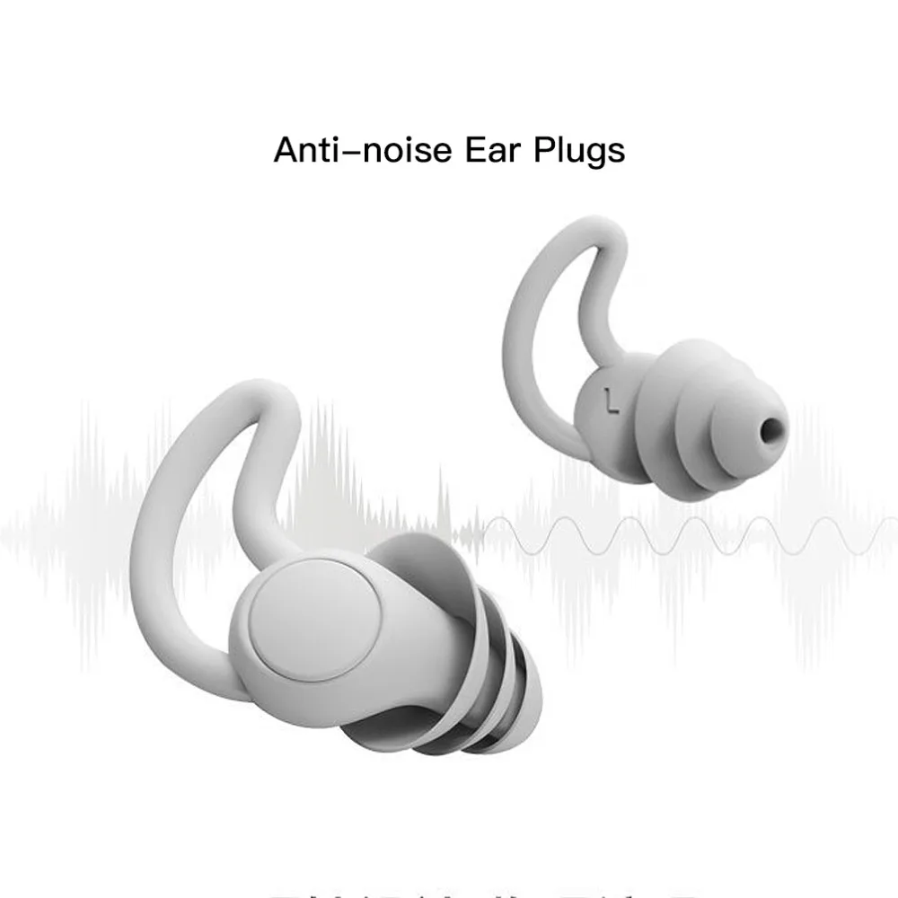 1Pair Soft Silicone Earplugs Noise Reduction Ear Plugs for Travel Study Sleep Waterproof Hear Safety Anti-noise Ear Protector 
1Pair Soft Silicone Earplugs Noise Reduction Ear Plugs for Travel Study Sleep Waterproof Hear Safety Anti-noise Ear Protector