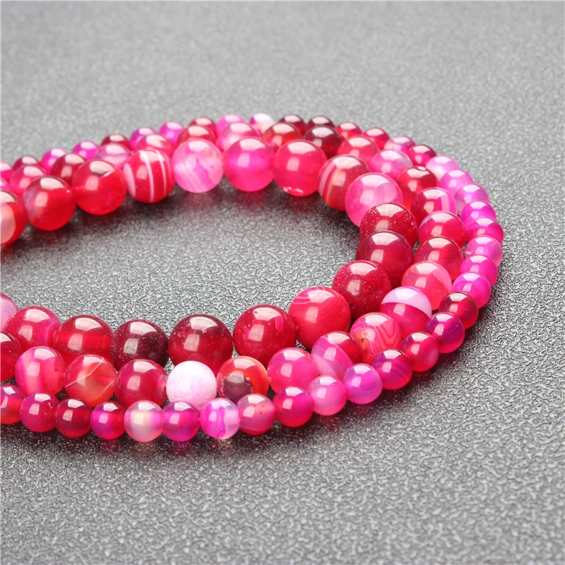 Natural Rose Red Agate Round Bead Loose Beads 6 / 8 / 10 / 12mm Suitable For Jewelry Making DIY Bracelet Necklace
Natural Rose Red Agate Round Bead Loose Beads 6 / 8 / 10 / 12mm Suitable For Jewelry Making DIY Bracelet Necklace