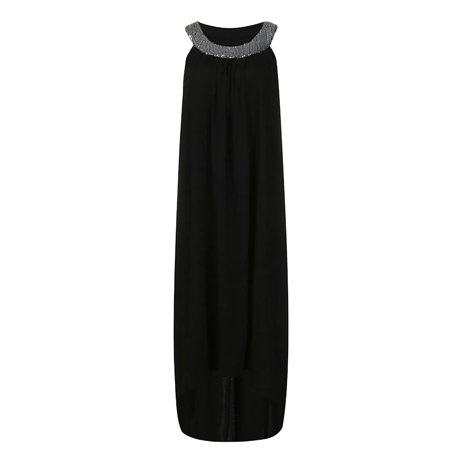 2021 Women's new summer long dress plus size casual sexy sleeveless Sling Loose Backless party V-neck dress Beach dress dresses 
2021 Women's new summer long dress plus size casual sexy sleeveless Sling Loose Backless party V-neck dress Beach dress dresses