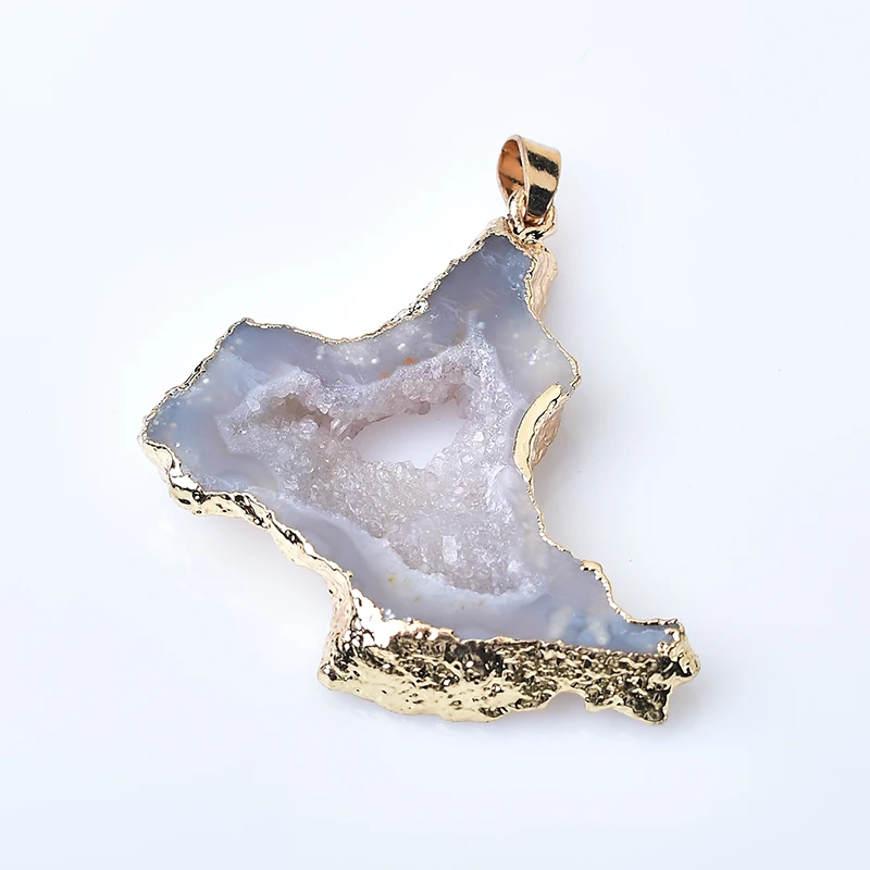 Rare Beautiful Natural Crystal Agate Geode Gemstone Mineral Necklace Pendant Healing Meditation Fashion Decoration Accessory
Rare Beautiful Natural Crystal Agate Geode Gemstone Mineral Necklace Pendant Healing Meditation Fashion Decoration Accessory