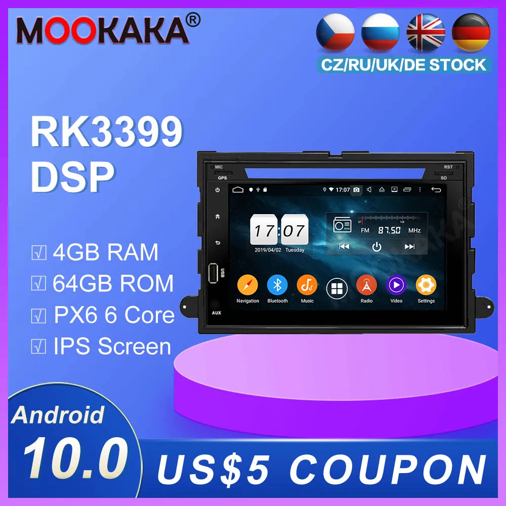 Android 10 0 Автомобильный мультимедийный GPS навигации для FORD Fusion Explorer 2006 2007 2008 2009 авто