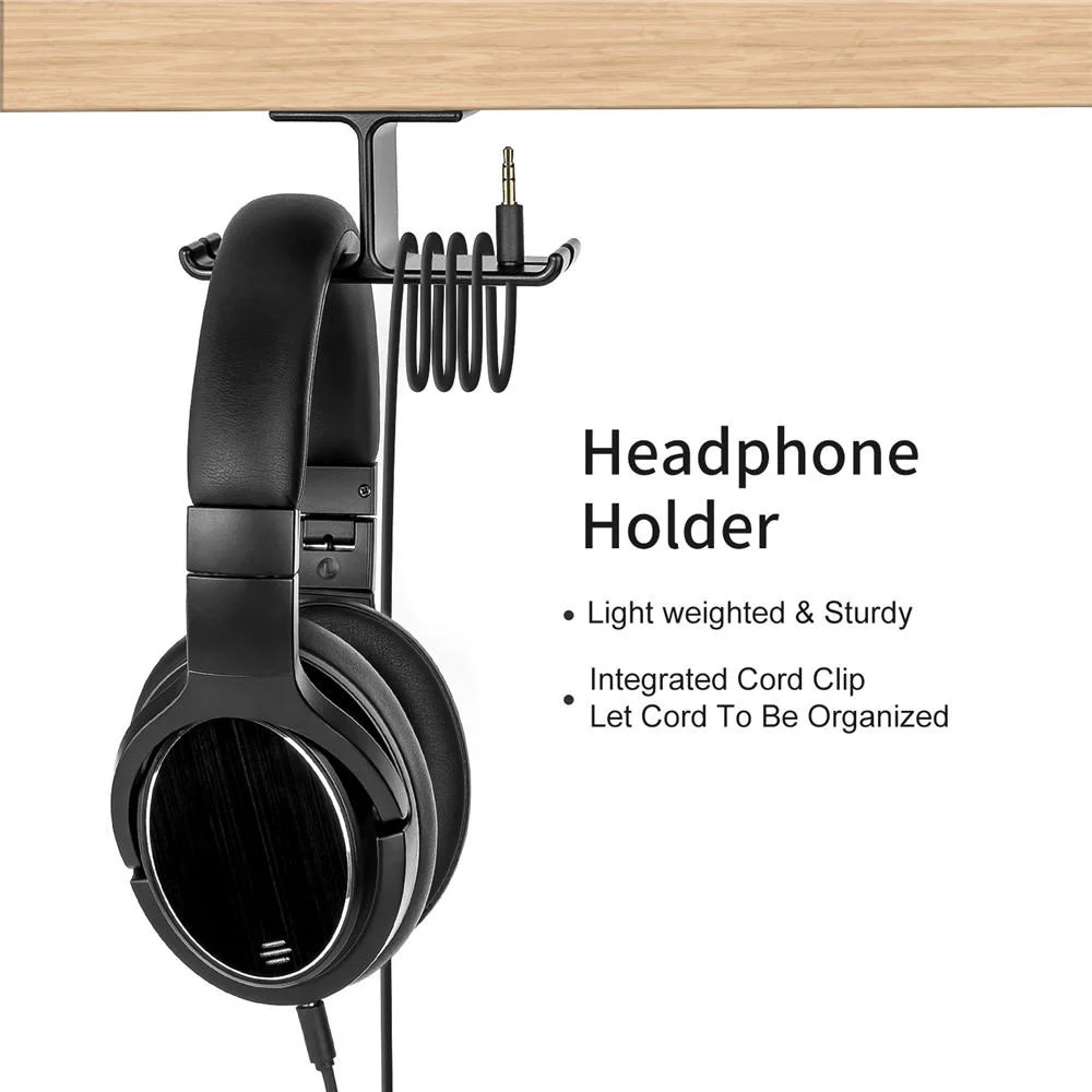 Aluminum Alloy Table Headphone Hanger Dual Headset Holder Gaming Headset Bracket Durable Metal Support Stand
Aluminum Alloy Table Headphone Hanger Dual Headset Holder Gaming Headset Bracket Durable Metal Support Stand