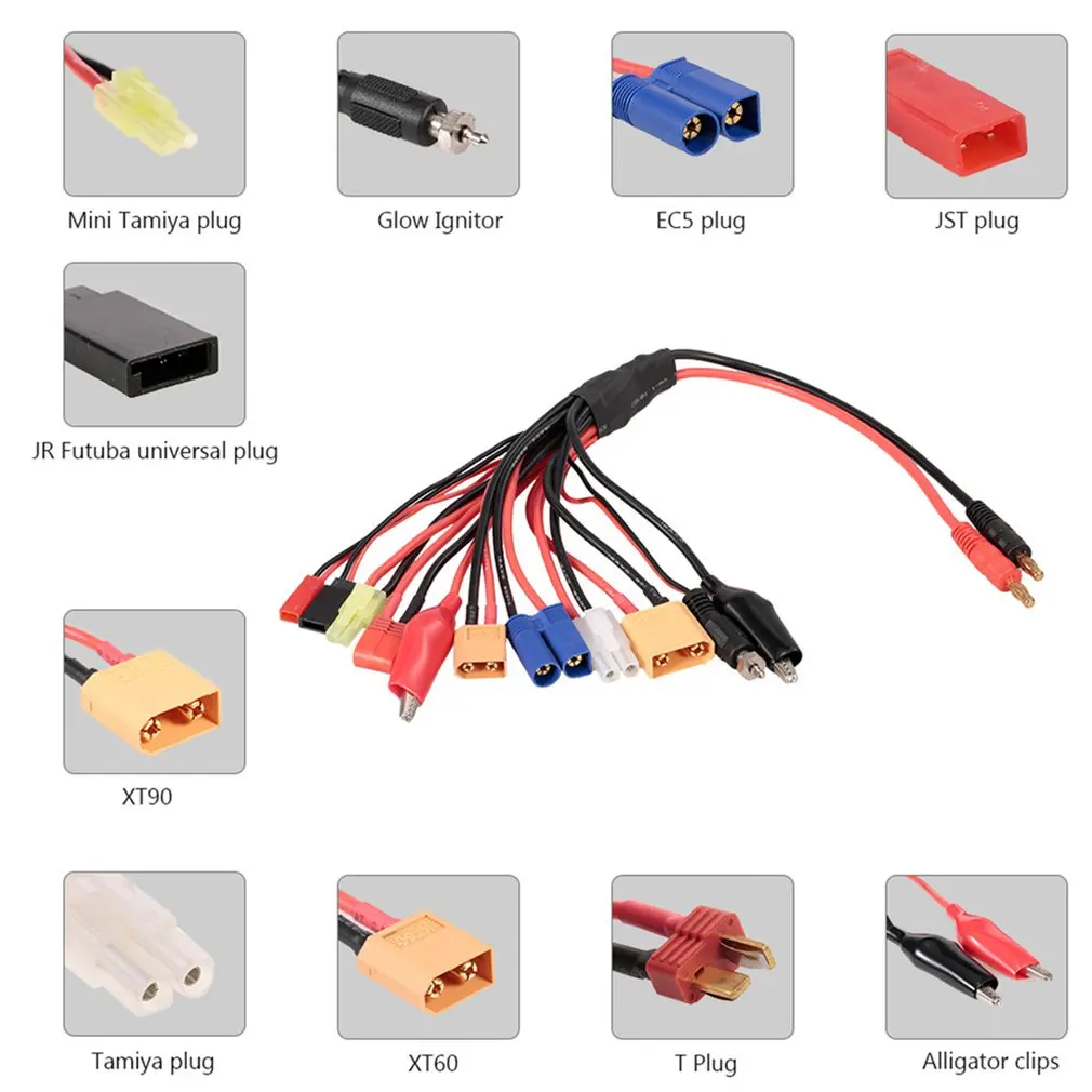10 In 1 Multifunctional Charging Conversion Cable High Performance Parts Charging Cable For Rc Car Toy Accessories
10 In 1 Multifunctional Charging Conversion Cable High Performance Parts Charging Cable For Rc Car Toy Accessories