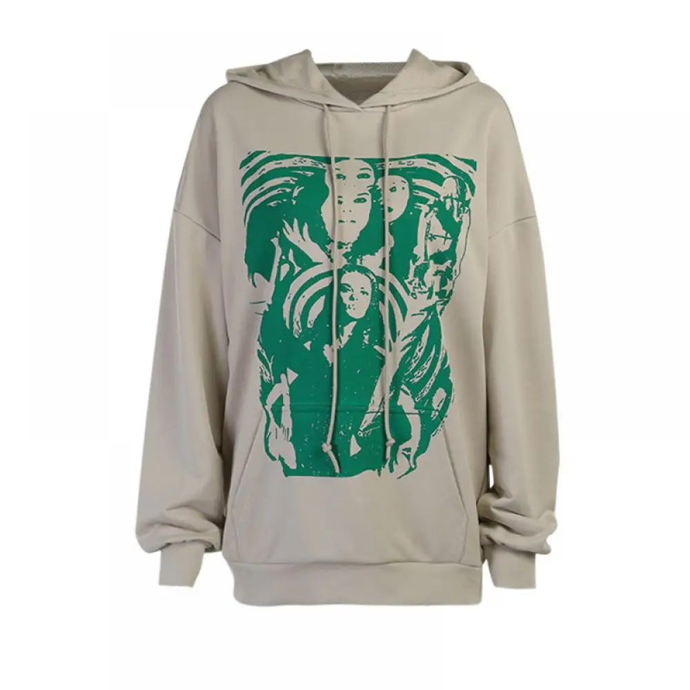 2021 Loose Vintage Hooded Pullover Women Retro Portrait Print Hoodie Long Sleeve Sweatshirt Y2K Harajuku Punk E-Girl Streetwears
2021 Loose Vintage Hooded Pullover Women Retro Portrait Print Hoodie Long Sleeve Sweatshirt Y2K Harajuku Punk E-Girl Streetwears