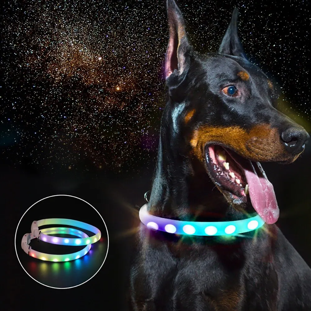 USB Charging Pet Dog Luminous Collar Pet LED Luminous Flashing Collar Outdoor Dog Night Safety Anti-lost Collar Pet Supplies
USB Charging Pet Dog Luminous Collar Pet LED Luminous Flashing Collar Outdoor Dog Night Safety Anti-lost Collar Pet Supplies