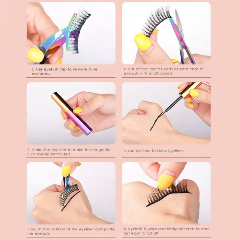 Magnetic Eyelashes Natural Look With Eyeliner Kit 2 Tubes Of Magnetic Eyeliner & 5 Pairs Magnetic Eyelashes Eye Makeup Tools
Magnetic Eyelashes Natural Look With Eyeliner Kit 2 Tubes Of Magnetic Eyeliner & 5 Pairs Magnetic Eyelashes Eye Makeup Tools