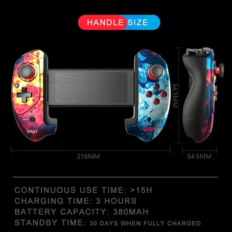 2021 New Wireless Bluetooth Stretch Gamepad with ultra-long telescopic stand Game Controller for iOS/Android Smart Phone tablet
2021 New Wireless Bluetooth Stretch Gamepad with ultra-long telescopic stand Game Controller for iOS/Android Smart Phone tablet