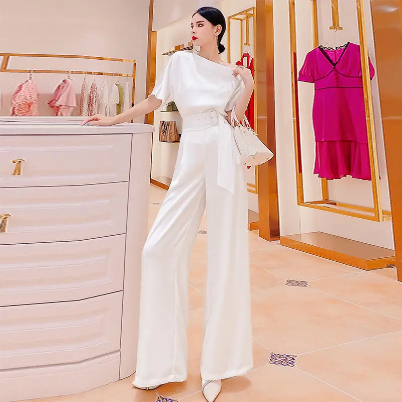 2021 Women Spring Summer Vintage Chic 2 Piece Set Lady Wide Leg Pant Short Sleeve Shirt Suit Female Casual Solid Loose Sets F629
2021 Women Spring Summer Vintage Chic 2 Piece Set Lady Wide Leg Pant Short Sleeve Shirt Suit Female Casual Solid Loose Sets F629
