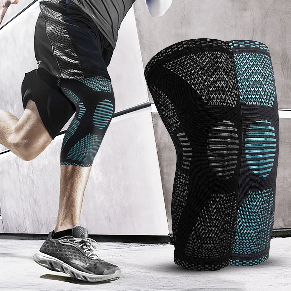 Фиксатор коленного сустава силиконовый пружинный наколенник для баскетбола