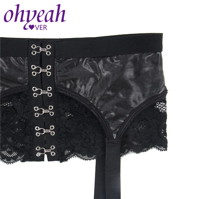 Ohyeahlover Leather Lace Garter Belt Open Crotch Plus Size Jartiyer Sexy Lingerie Erotic Women 4 Straps Garter Panties PM5151
Ohyeahlover Leather Lace Garter Belt Open Crotch Plus Size Jartiyer Sexy Lingerie Erotic Women 4 Straps Garter Panties PM5151