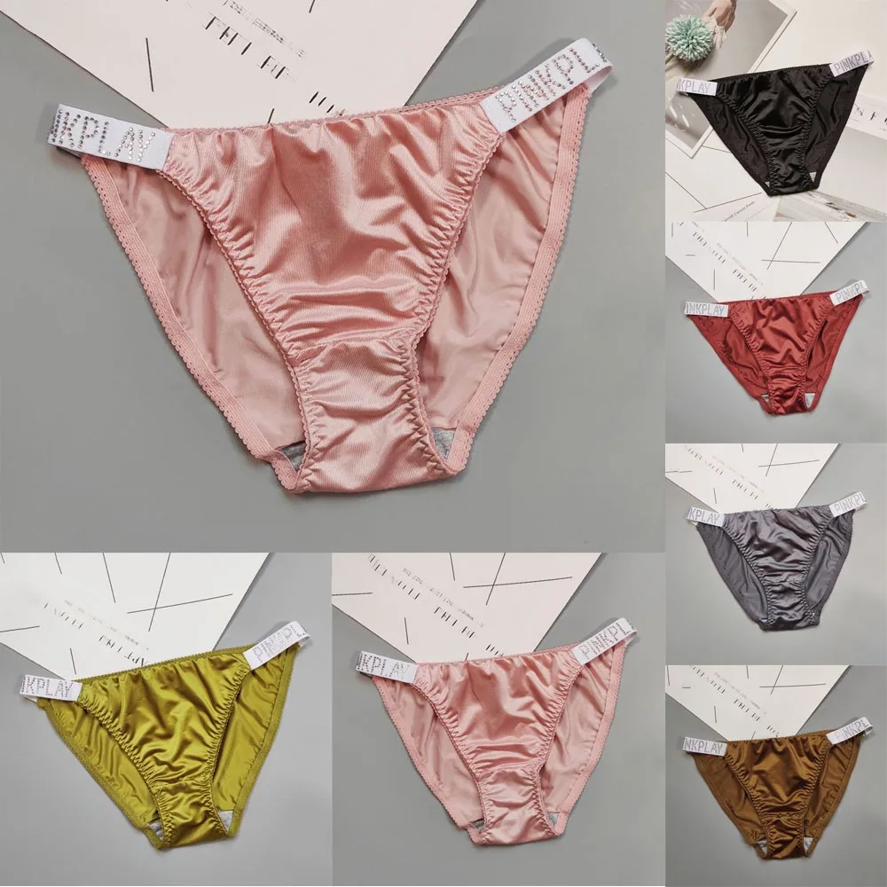 Woman Silk Panties Women's Seamless Satin Silk Briefs Underpants Lady's Panties Plus Size Ladies Knickers Brief Underwear
Woman Silk Panties Women's Seamless Satin Silk Briefs Underpants Lady's Panties Plus Size Ladies Knickers Brief Underwear