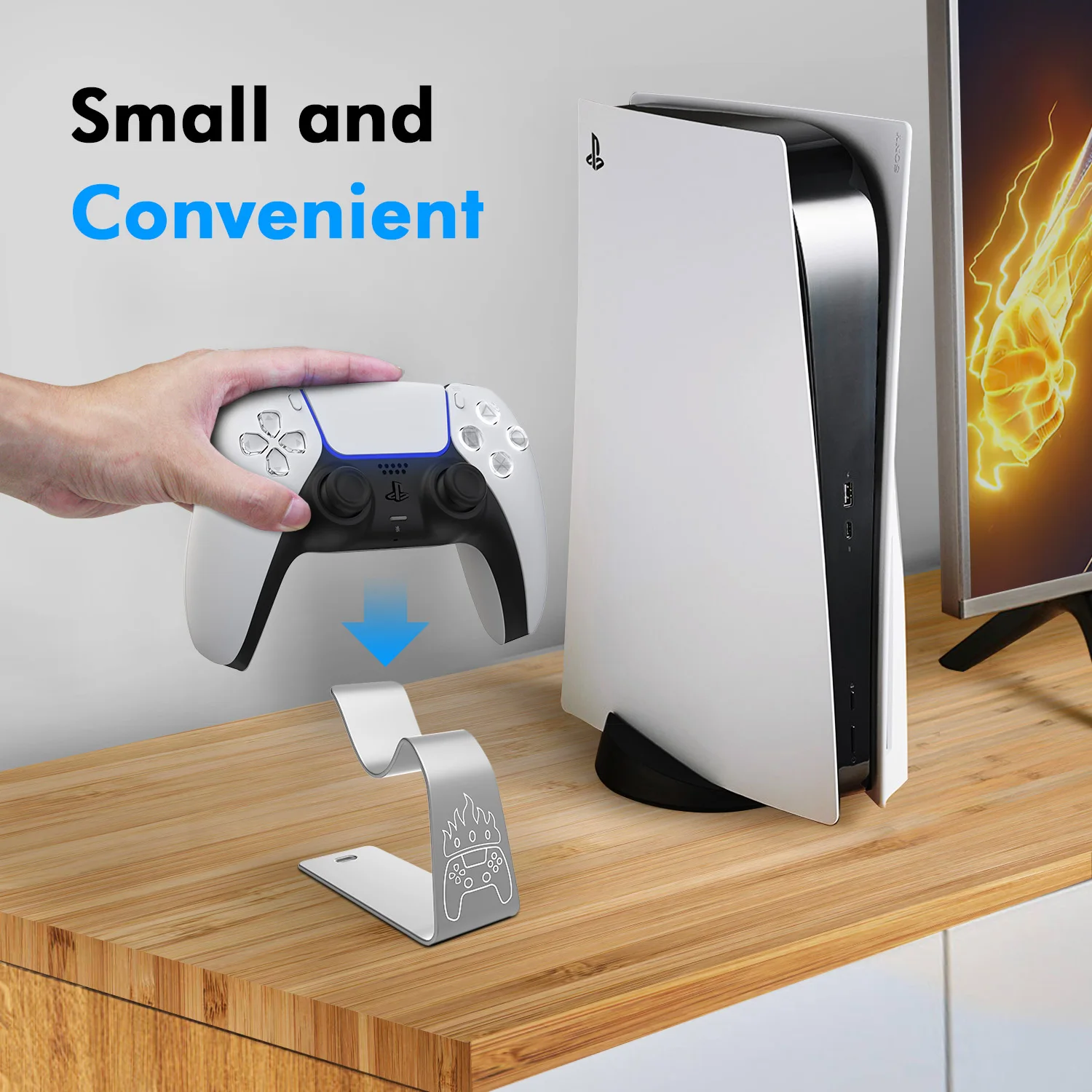 NEW Wireless Game Controller Desktop Stand Holder For SONY PS5 PlayStation 5 Gamepad Bracket Joystick Display Rack Accessories
NEW Wireless Game Controller Desktop Stand Holder For SONY PS5 PlayStation 5 Gamepad Bracket Joystick Display Rack Accessories