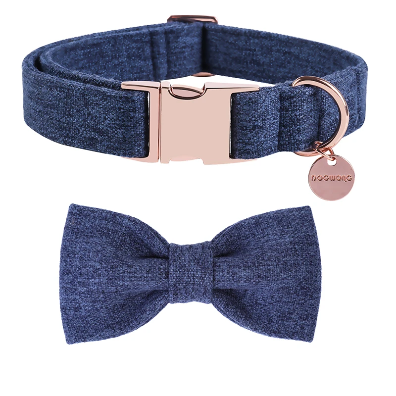 Unique Style Paws Deep Blue Cotton Dog Collar Bow Leash Set for Big and Small Dog Wedding Dog Collar
Unique Style Paws Deep Blue Cotton Dog Collar Bow Leash Set for Big and Small Dog Wedding Dog Collar