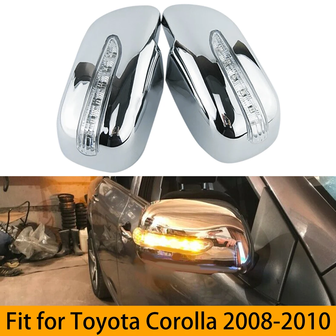 High Quality 2in1 Rear View Mirror Cover with LED fit for Toyota Corolla 2010 2009 2008
High Quality 2in1 Rear View Mirror Cover with LED fit for Toyota Corolla 2010 2009 2008