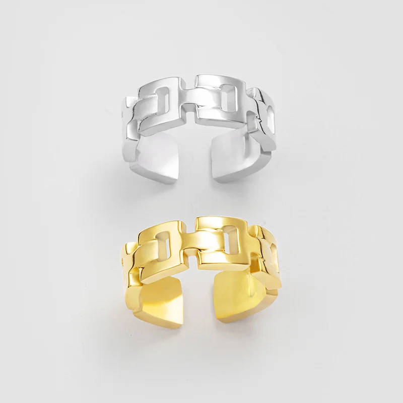 Popular Jewelry Stainless Steel Opening Adjustable 14k Plated Real Gold Ring Female Design Sense Of Minority Girlfriends Gift
Popular Jewelry Stainless Steel Opening Adjustable 14k Plated Real Gold Ring Female Design Sense Of Minority Girlfriends Gift