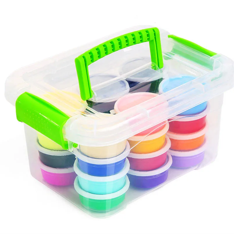 12/24/36 Colors Polymer Clay Super Light Soft DIY Modeling Clay Slime Intelligent Plasticine Learning Slime Children Kids Toy
12/24/36 Colors Polymer Clay Super Light Soft DIY Modeling Clay Slime Intelligent Plasticine Learning Slime Children Kids Toy