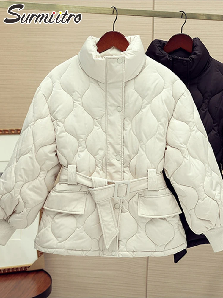 SURMIITRO 2021 Fashion Winter Jacket Women Korean Style Black White Loose Paded Thick Warm Cottom Down Parka Female Coat
SURMIITRO 2021 Fashion Winter Jacket Women Korean Style Black White Loose Paded Thick Warm Cottom Down Parka Female Coat