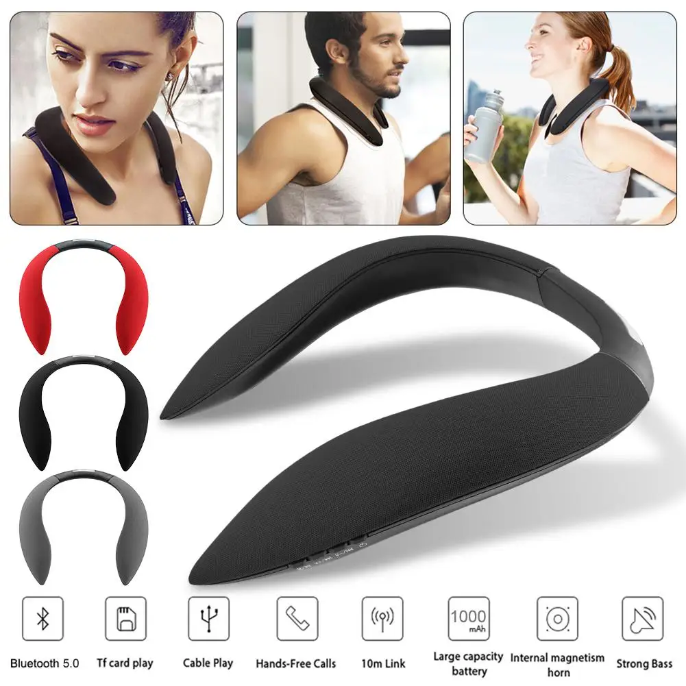 Висячая Шея стиль Bluetooth динамик многофункциональный радио спорт аудио