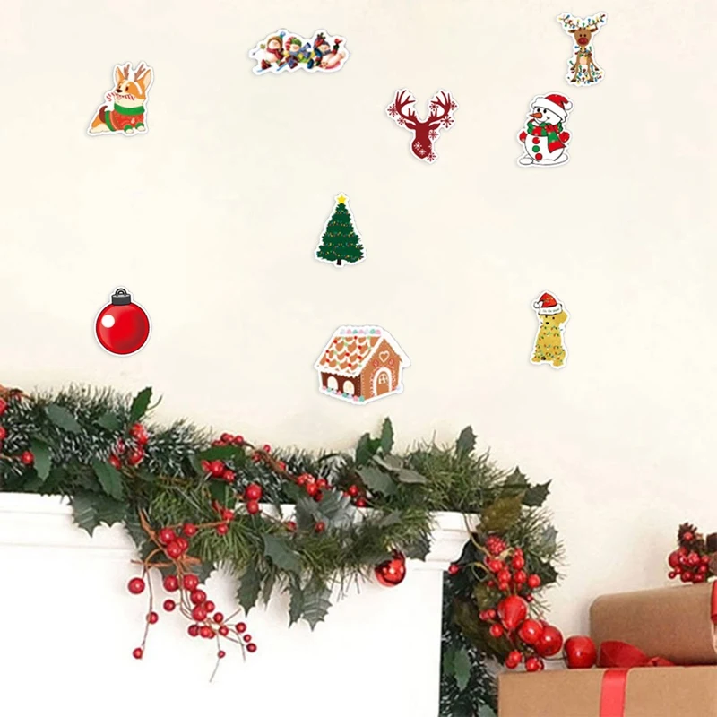 50 PCS Merry Christmas Stickers Gifts For Kids Santa Claus Decal Xmas Tree Cute Sticker Decor Scrapbook Laptop Skateboard Guitar
50 PCS Merry Christmas Stickers Gifts For Kids Santa Claus Decal Xmas Tree Cute Sticker Decor Scrapbook Laptop Skateboard Guitar
