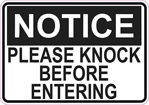 Destiny'S Notice Please Knock Before Entering Aluminum Decorative Signs Metal Aluminum Sign for Outdoor & Indoor 12" X 8"
Destiny'S Notice Please Knock Before Entering Aluminum Decorative Signs Metal Aluminum Sign for Outdoor & Indoor 12" X 8"