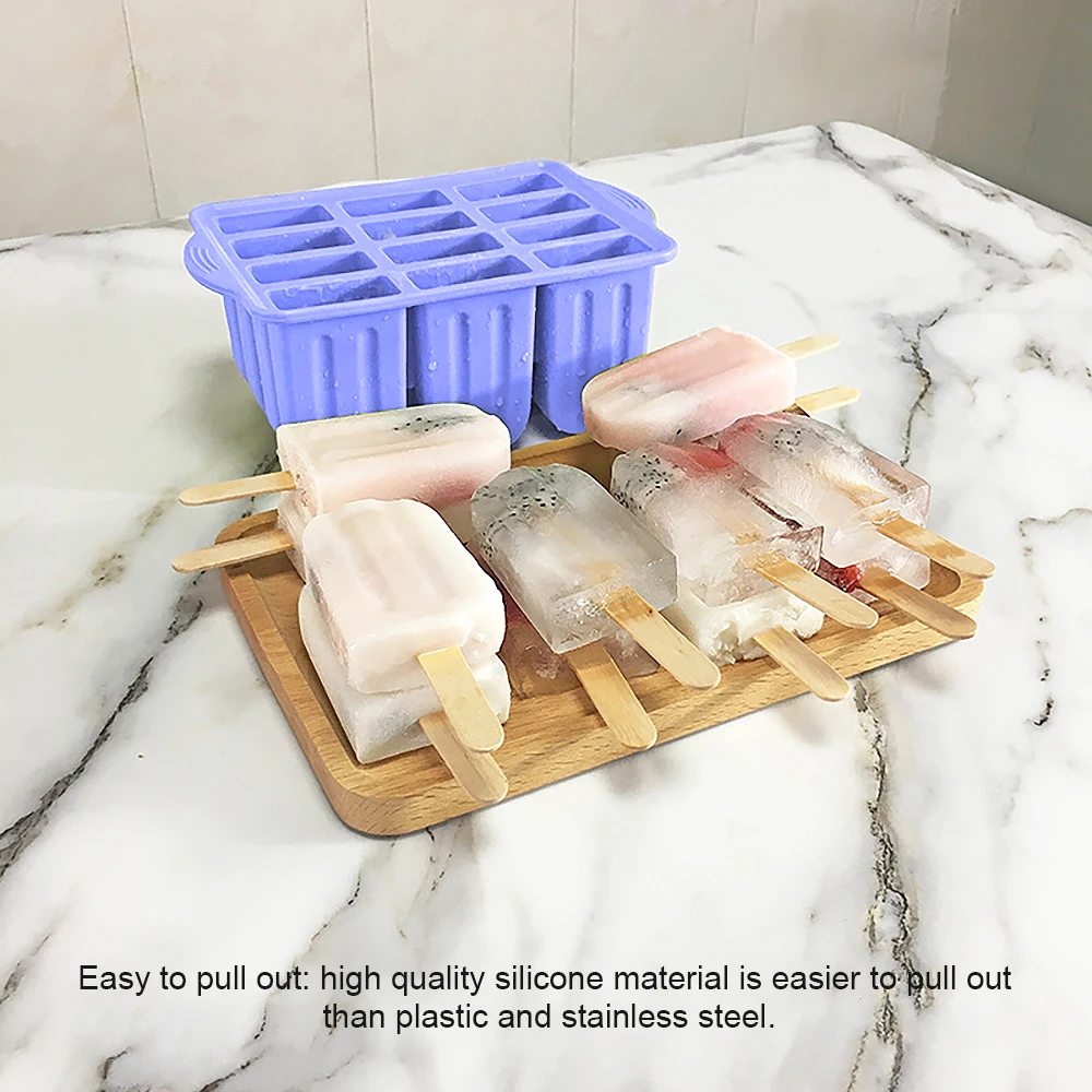 Hot Sale Silica Gel Ice Cream Mould Popsicle Mold Ice Tray Puck Popsicle Mold Ice Cream 12 Cells Silicone Mold Popsicle Sticks
Hot Sale Silica Gel Ice Cream Mould Popsicle Mold Ice Tray Puck Popsicle Mold Ice Cream 12 Cells Silicone Mold Popsicle Sticks