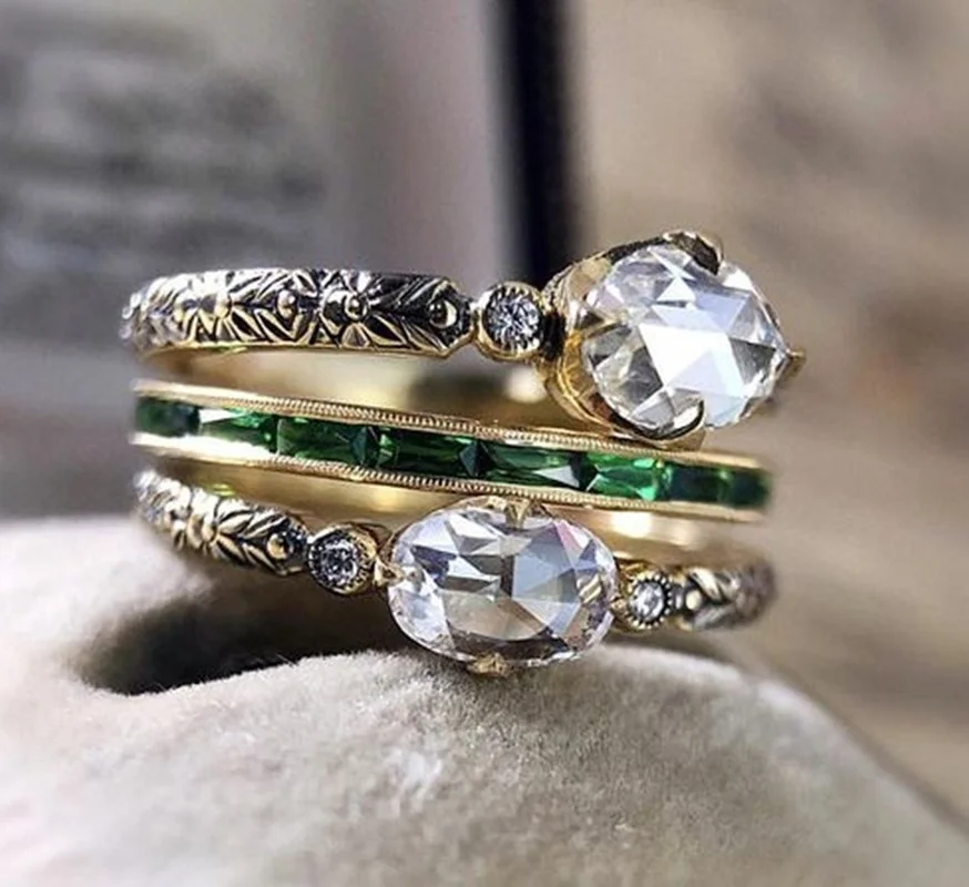 2021 Cute Woman Rings Korean Fashion Gothic Accessories Egg-Shaped White Zircon Crystal Diamond Gold Jewelry Engagement Ring
2021 Cute Woman Rings Korean Fashion Gothic Accessories Egg-Shaped White Zircon Crystal Diamond Gold Jewelry Engagement Ring