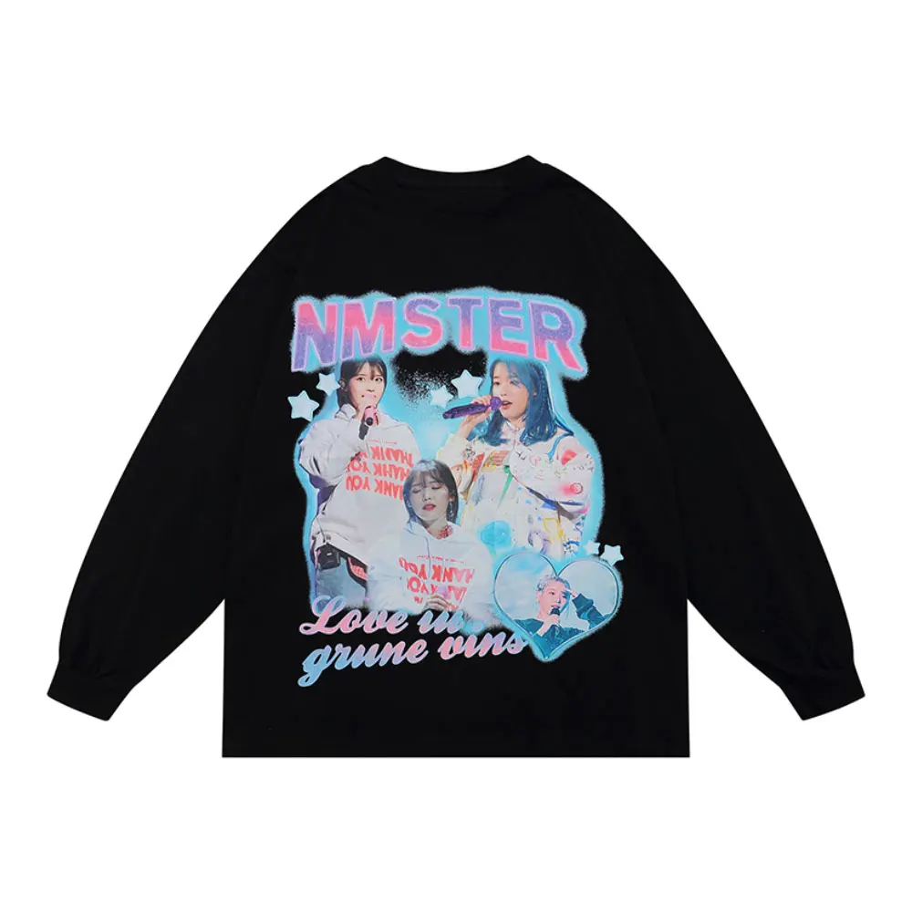 ZOTTSOZ Tee Shirts Streetwear Casual Girl Singer Print Long Sleeve T-Shirts Cotton Women Harajuku Hip Hop Fashion Loose Tops
ZOTTSOZ Tee Shirts Streetwear Casual Girl Singer Print Long Sleeve T-Shirts Cotton Women Harajuku Hip Hop Fashion Loose Tops